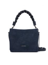 Coccinelle Torebka P6P Boheme Suede Bimaterial E1 P6P 58 01 01 Granatowy. Niebieskie torebki klasyczne Coccinelle, bez wzorów, ze skóry, bez dodatków. Za 1,549.00 zł.