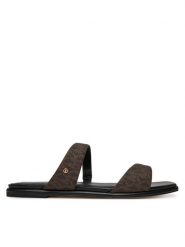 MICHAEL Michael Kors Klapki Jaida 40S5JDFS1B Brązowy. Brązowe klapki MICHAEL Michael Kors, bez wzorów, z materiału, bez obcasa. Za 339.99 zł.