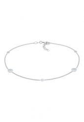Elli Damski bransoletka na kostkę Coin Tren Basic regulowany w srebrze 925 Sterling Silver Bransoletki na nogę 1 ct. Szare bransoletki Elli, srebrne. Za 203.99 zł.
