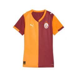 Damska koszulka domowa Galatasaray SK 25/26 PUMA. Brązowe bluzki Puma, bez wzorów, sportowe, bez kołnierzyka, bez ramiączek. Za 439.00 zł.