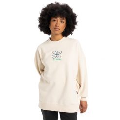 Bluza z okrągłym dekoltem dla Kobiety WORKWEAR Biały. Białe bluzy Quiksilver, m, bez wzorów, z bawełny, bez kaptura. W wyprzedaży za 209.99 zł.