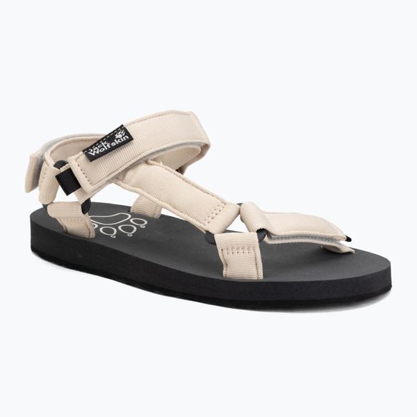 Sandały damskie Jack Wolfskin Taiga. Brązowe sandały Jack Wolfskin, bez wzorów, z gumy, bez obcasa, bez zapięcia. Za 239.99 zł.