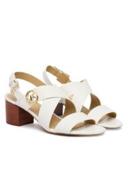 MICHAEL Michael Kors Sandały Vera Mid 40S4VEMS1L Écru. Kozaki MICHAEL Michael Kors, ze skóry, bez obcasa, na słupku, bez zapięcia. Za 739.99 zł.