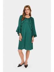 SAINT TROPEZ Sukienka w kolorze zielonym rozmiar: M. Zielone sukienki Saint Tropez, na co dzień, m, bez wzorów, bez kołnierzyka, bez ramiączek, midi, proste. Za 130.99 zł.