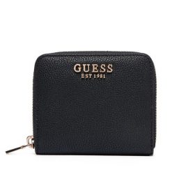 Mały Portfel Damski Guess. Czarne portfele Guess, z aplikacjami. Za 219.99 zł.