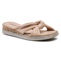 Klapki Lasocki. Brązowe klapki Lasocki, bez wzorów, bez obcasa. Za 159.99 zł.
