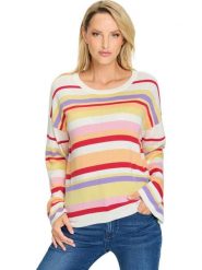 Heine Sweter w kolorze kremowym ze wzorem rozmiar: 44. Białe swetry Heine, bez wzorów, bez ramiączek. Za 86.99 zł.