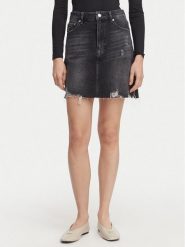 Tommy Jeans Spódnica jeansowa DW0DW22715 Czarny Mom Fit. Czarne spódnice Tommy Jeans, xs, bez wzorów, z bawełny. Za 329.99 zł.