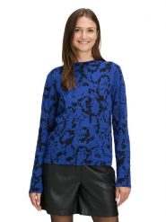 BETTY & CO Sweter w kolorze niebiesko-czarnym rozmiar: 46. Niebieskie swetry Betty & Co, bez wzorów, bez ramiączek. Za 164.95 zł.