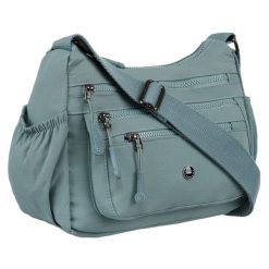 Listonoszka miejska Peterson PTN CSM-05 niebieska. Niebieskie torebki klasyczne Peterson, bez wzorów, bez dodatków. Za 74.99 zł.