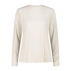 Koszulka damska turystyczna CMP 34N1596. Białe koszulki sportowe CMP, bez wzorów, bez ramiączek. Za 172.50 zł.