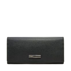 Portfel Longchamp. Czarne portfele Longchamp, bez wzorów. Za 2,609.00 zł.