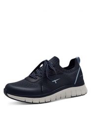 Tamaris Sneakersy w kolorze granatowym rozmiar: 39. Niebieskie trampki Tamaris, bez wzorów, bez zapięcia. Za 202.50 zł.