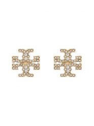 Tory Burch Kolczyki Kira Pave Stud 158535 Złoty. Żółte kolczyki Tory Burch, metalowe. Za 544.99 zł.