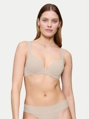 Triumph Biustonosz z fiszbiną Body Make Up Illusion 10217848 Beżowy. Brązowe biustonosze Triumph, bez wzorów, z syntetyku. Za 189.99 zł.