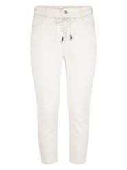 Tom Tailor Dżinsy - Slim fit - w kolorze białym rozmiar: 48/L28. Białe jeansy Tom Tailor, l, bez wzorów, z podwyższonym stanem. Za 79.03 zł.