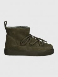 INUIKII Skórzane botki zimowe "Classic Low" w kolorze khaki rozmiar: 41. Brązowe botki Inuikii, na zimę, bez wzorów, ze skóry, bez obcasa, bez zapięcia. Za 616.40 zł.