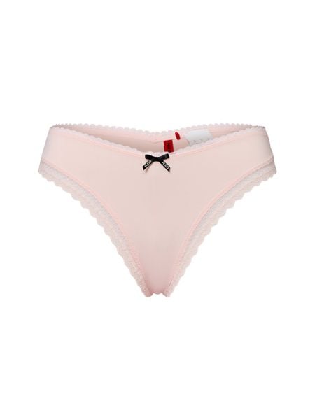 HUGO Stringi - Stringi Unique Kobiety różowy, S. Czerwone stringi Hugo, bez wzorów, z materiału. Za 139.95 zł.