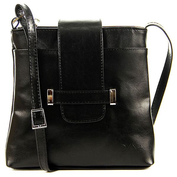 Torebka skórzana damska listonoszka czarna DAN-A T365. Czarne torebki klasyczne DAN-A, bez wzorów, ze skóry, bez dodatków. Za 259.99 zł.