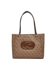 Guess Torebka HWESG9 51325 Beżowy. Brązowe torebki klasyczne Guess, z aplikacjami, ze skóry, bez dodatków. Za 379.99 zł.