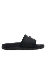 KARL LAGERFELD Klapki Kondo Tred KL80970N Czarny. Czarne klapki KARL LAGERFELD, bez wzorów, z tworzywa sztucznego, bez obcasa. Za 349.99 zł.