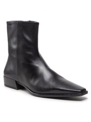 Vagabond Shoemakers Botki Nella 5416-001-20 Czarny. Czarne botki Vagabond Shoemakers, bez wzorów, ze skóry, bez obcasa, na płaskiej podeszwie, bez zapięcia. Za 729.99 zł.