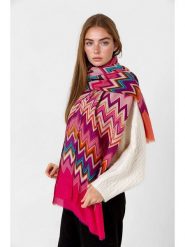 Lucky Bees Szal w kolorze różowym - 180 x 50 cm rozmiar: onesize. Różowe szaliki Lucky Bees, bez wzorów, z materiału. Za 87.19 zł.