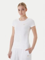 EA7 Emporio Armani T-Shirt 7W001045 AF10373 U0002 Biały Slim Fit. Białe t-shirty EA7 Emporio Armani, l, bez wzorów, z bawełny, bez kołnierzyka, bez ramiączek. Za 269.99 zł.