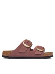 Birkenstock Klapki Arizona Big Buckle 1032970 Różowy ciemny. Czerwone klapki Birkenstock, bez wzorów, ze skóry, bez obcasa. Za 674.99 zł.