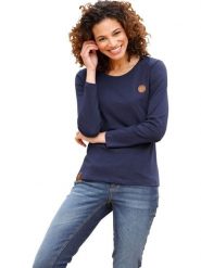 WITT WEIDEN Koszulka w kolorze granatowym rozmiar: 40. Niebieskie bluzki WITT WEIDEN, bez wzorów, z bawełny, bez kołnierzyka, bez ramiączek. Za 26.99 zł.