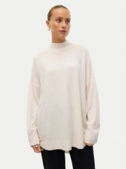 Vero Moda Sweter Plaza 10290784 Beżowy Loose Fit. Brązowe swetry Vero Moda, xxl, bez wzorów, z syntetyku, bez ramiączek. Za 79.99 zł.