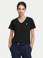 Beverly Hills Polo Club T-Shirt P-SS26W-TS516518 Czarny Regular Fit. Czarne koszulki polo Beverly Hills Polo Club, xs, bez wzorów, z bawełny, bez kołnierzyka, bez ramiączek. Za 139.99 zł.