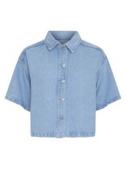MOSS COPENHAGEN Koszula dżinsowa w kolorze błękitnym rozmiar: L/XL. Niebieskie koszule Moss Copenhagen, l, bez wzorów, z lyocellu, bez kołnierzyka, bez ramiączek. Za 269.95 zł.