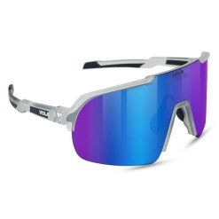 Okulary przeciwsłoneczne Vola Nova. Szare okulary przeciwsłoneczne VOLA, bez wzorów, sportowe. W wyprzedaży za 411.50 zł.