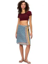 Aller Simplement Spódnica w kolorze niebiesko-beżowym rozmiar: 34-40. Niebieskie spódnice Aller Simplement, bez wzorów, z bawełny, midi. Za 56.99 zł.