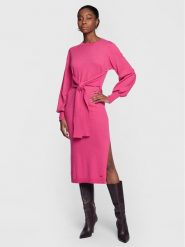 Ted Baker Sukienka dzianinowa Essya 266256 Różowy Regular Fit. Czerwone sukienki Ted Baker, bez wzorów, z dzianiny, bez kołnierzyka, bez ramiączek. Za 789.99 zł.