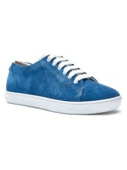 Comfortfusse Skórzane sneakersy w kolorze granatowym rozmiar: 38. Niebieskie trampki Comfortfüße, bez wzorów, ze skóry, bez zapięcia. Za 295.99 zł.