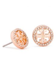 Tory Burch Kolczyki Crystal Logo Circle-Stud Earring 53422 Różowy. Czerwone kolczyki Tory Burch. Za 489.00 zł.