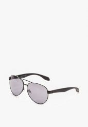 Czarno-Zielone Okulary Przeciwsłoneczne Pilotki Tinalam. Czarne okulary przeciwsłoneczne Born2be, bez wzorów, z jeansu, eleganckie. Za 34.99 zł.