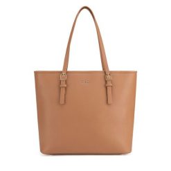 Torebka MEXX. Brązowe shopper Mexx, bez wzorów, bez dodatków. Za 199.99 zł.