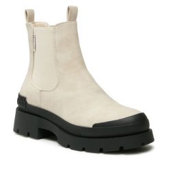 Sztyblety Big Star Shoes. Brązowe botki BIG STAR SHOES, bez wzorów, bez obcasa, na płaskiej podeszwie, bez zapięcia. Za 259.99 zł.