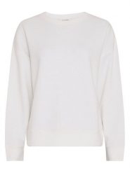 MOSS COPENHAGEN Bluza "Ima Q" w kolorze białym rozmiar: M/L. Białe bluzy Moss Copenhagen, l, bez wzorów, bez kaptura. Za 179.95 zł.