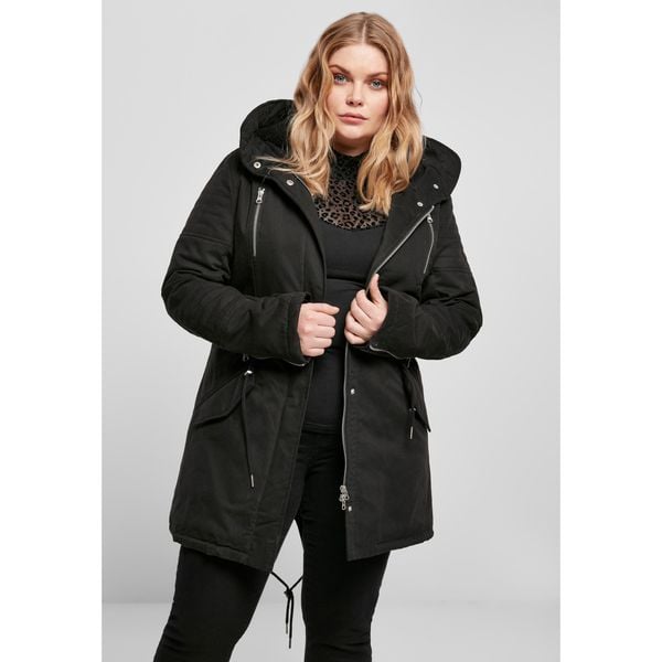 Damska parka urban classic herpa lined cotton gt parka. Czarne parki Urban Classics, na zimę, bez kaptura. Za 465.50 zł.