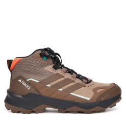 Trekkingi adidas. Brązowe trekkingi Adidas, z gore-texu, trekkingowe. Za 599.99 zł.