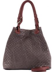 Lia Biassoni Skórzana torebka w kolorze szarym - 34 x 29 x 21 cm rozmiar: onesize. Szare torby na ramię Lia Biassoni, bez wzorów, z materiału, na ramię, bez dodatków. Za 364.56 zł.
