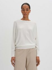 Someday Sweter w kolorze białym rozmiar: 36. Białe swetry someday., bez wzorów, ze splotem, bez ramiączek. Za 183.59 zł.