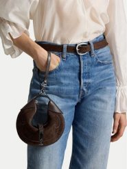 Polo Ralph Lauren Torebka 428978027002 Brązowy. Brązowe torebki klasyczne Polo Ralph Lauren, bez wzorów, ze skóry, bez dodatków. Za 2,199.00 zł.