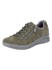 Rieker Sneakersy w kolorze khaki rozmiar: 42. Brązowe trampki Rieker, bez wzorów, z materiału, bez zapięcia. Za 189.29 zł.
