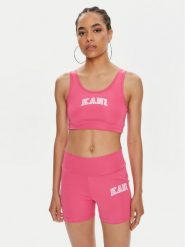 Karl Kani Biustonosz top Small Serif 6131305 Różowy Slim Fit. Czerwone biustonosze Karl Kani, m, bez wzorów, z syntetyku, bez kołnierzyka, bez ramiączek. Za 89.99 zł.