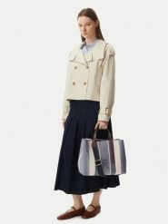 Tommy Hilfiger Torebka Th City Satchel Jacquard AW0AW18733 Niebieski. Niebieskie torebki klasyczne TOMMY HILFIGER, bez wzorów, z materiału, bez dodatków. Za 849.99 zł.